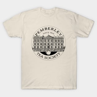 Pemberley Tea Society Since 1813 - Pride and Prejudice BLACK T-Shirt